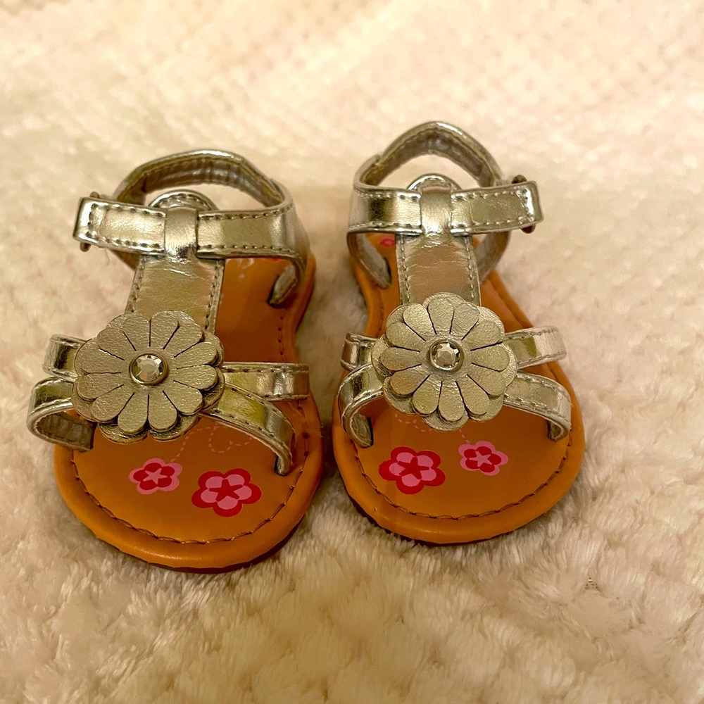 Ositos, Silver, Sandals, Size 1